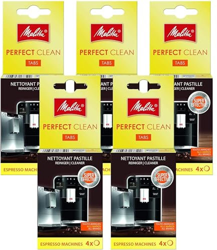 SomosTrade Set de limpieza con 5 pastillas de limpieza Perfect Clean para cafeteras Melitta y cafeteras automáticas