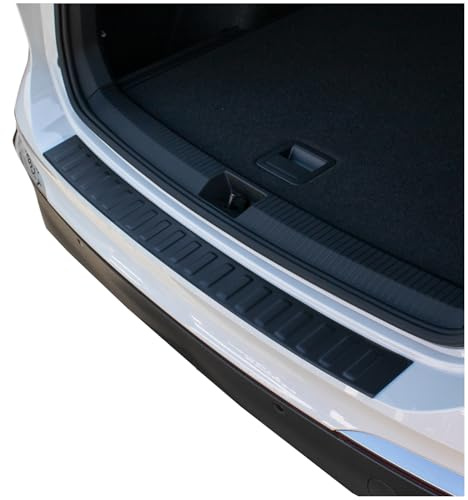 tuning-art Ladekantenschutz passend für VW Tiguan 3 Typ CT1 2024- | Schwarz Pulverbeschichtet Edelstahl Passgenau Abkantung Spezialklebeband Reinigungstuch Montageanleitung Rostfrei