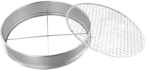 WLIHDB Tamiz De Jardín Tamiz de Suelo de abono for bonsái for macetas de jardín de Acero Inoxidable de 5 uds con 5 filtros fáciles de Cambiar y apilar Tamiz De Metal para Jardín