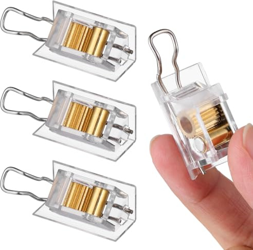 Alipis 4 Pezzi Ferma Corda Tende Veneziane Trasparente Accessori per Tende a Fissaggio Facile per Persiane E a Vetro in Pom Resistente