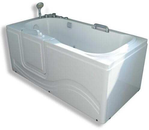 Baignoire balneo avec porte à gauche 153 x 76 cm - dolly