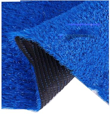 Erba Artificiale,Tappetino in Erba Sintetica Blu,Tappeto in Erba Sintetica Antirughe(2x8m/6x26ft)