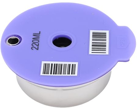 HEEPDD Reusable Coffee Pod, Easy to Silicone Design Refillable Capsule Cup with Spoon and Brush for Home Office Coffee Lovers (220ml)