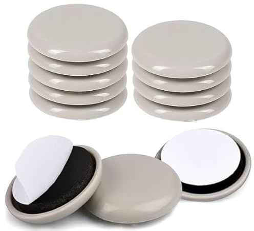 12 Stück Möbelgleiter Für Schwere Möbel,50mm Teflongleiter Selbstklebend Für Möbel, Furniture Sliders, Bewegen Sie Ihre Möbel Einfach & Sicher, Runde