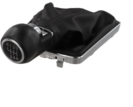 Kit de pomo de palanca de cambios para Opel Astra H con funda de palanca de cambios - Reemplazo de palanca de cambios manual de cuero negro 2004-2010