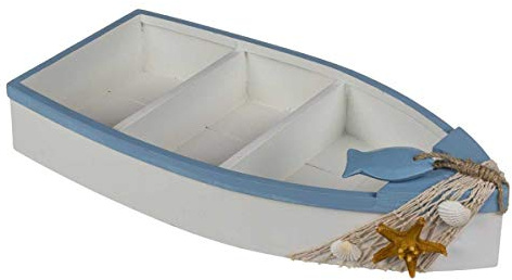Out of the blue Deko-Objekt/Fischerboot- 3 Regale/Maße: 42 x 20,5 x 6 cm