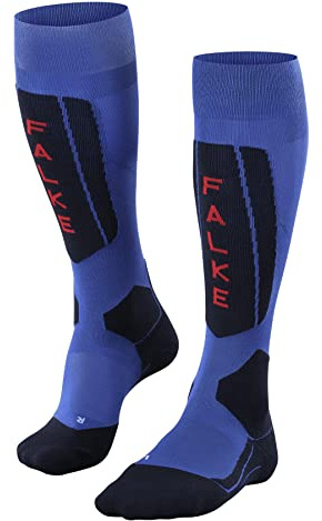 FALKE SK5 Expert M Kh seda hilo funcional finos cálidos 1 par, Calcetines de esquí Hombre, Azul Olympic 6940, 39-41