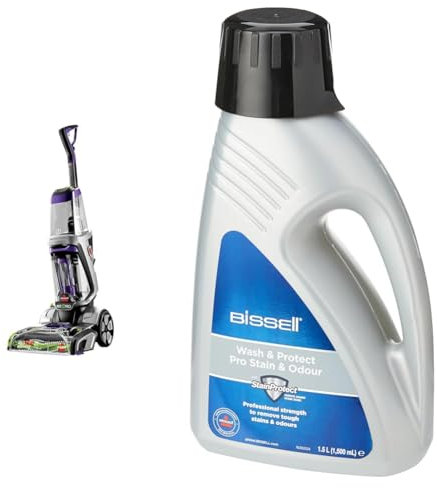BISSELL ProHeat 2X Revolution Pet Pro Carpet Cleaner | HeatWave Technology* | Carpets Dry in 30 Mins** | CleanShot Pre-Treater & Pet Hair Removal Tool | 20666 & Wash & Protect Pro Formula | 1089N 1.5L