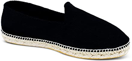 weltenmann Corralejo – Espadrillas Slip-on a Colore in Cotone con Borsa di Stoffa, Vulcano, 43, Handmade in Spain