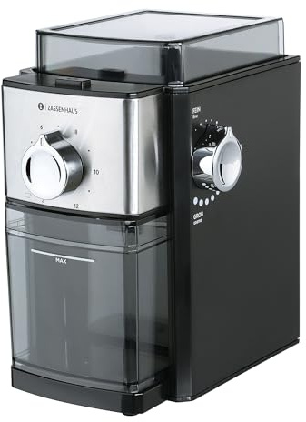 Zassenhaus Elektrische Kaffeemühle KINGSTON STEEL automatische Mühle