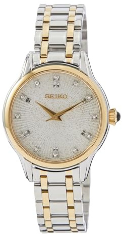 Seiko Damen Uhr Quarz mit Edelstahlband SRZ550P1