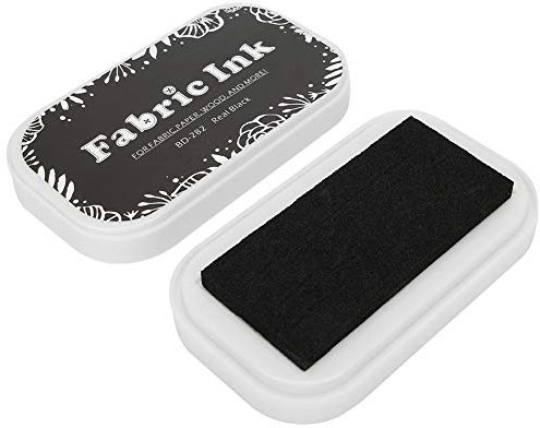 Dekaim Stempelkissen, Retro Stil,farbige Basteltinten stempelkissen,Zubehör Für DIY Scrapbooking Kartenherstellung(BD-282 Reines Schwarz)