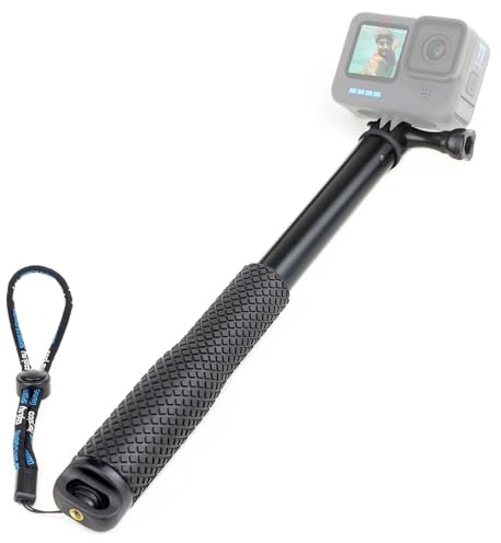 SOONSUN Perche à Selfie étanche de 114,3 cm pour GoPro – Monopode Extensible en Aluminium, poignée télescopique Compatible avec GoPro Hero 13/12/11/10/9/8/7/6/5/4, Session, Insta360 et téléphones