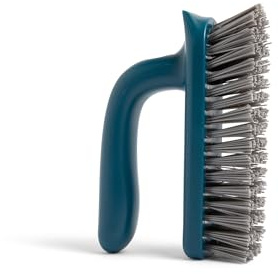 Full Circle Clean Ocean Grout & Tile Scrub Brush, for Shower, Bathroom, and Kitchen, Sustainably Made 100% from Recycled Ghost Fishing Nets