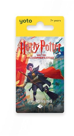 Yoto: Harry Potter and The Philosopher's Stone en inglés. Cuentos en Audio para niños sin Pantallas con Historias mágicas para Jugar, Dormir o Viajar. Tarjeta Compatible con Player y Mini. Edad 7+.