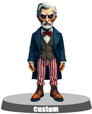 mydedor Individueller Wackelkopf für Halloween, personalisierter Wackelkopf für den ganzen Kopf, handgefertigte Wackelköpfe für Halloween, gruselige Anlässe, Dekoration oder einzigartige Geschenke