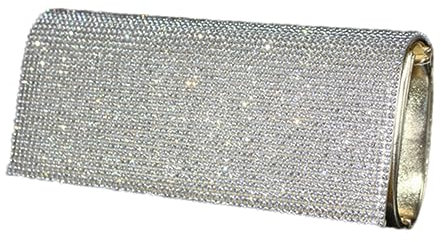 LIFKOME Borsa Da Sera Diamanti e Pietre Decorative Da Donna Borsa Mano Elegante in Pu Femminile Pochette Per Matrimonio e Feste Serali