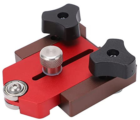 MOZUO Table Saw Pushing Limit Backer,Table Saw Accessories, Aluminum Alloy Limit Backer,Portable Table Saw Cutting Limiter for Woodworking