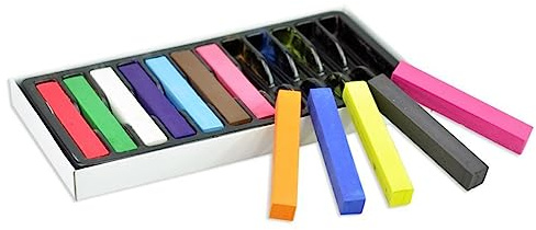 VICASKY Gessetti per Capelli da Colori Kit Fai da Te Temporaneo per Capelli Colorati Pastello Rapido e Facile da Usare Si Rimuove Dopo Lavaggi