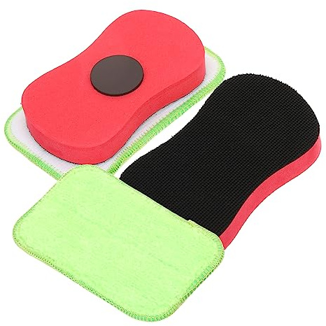 PartyKindom 2pièces Effaceur De Craie Magnétique Lavable Pour Tableau Noir Et Blanc Ergonomique Detachable Et Réutilisable Facile à Nettoyer Et Ranger