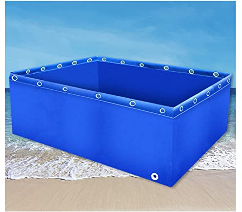 Piscine hors sol portable en toile pour bassin à poissons pliable Réservoir de stockage d'eau Koi Bing Piscine d'aquaculture pour l'irrigation de jardin Solution de pisciculture