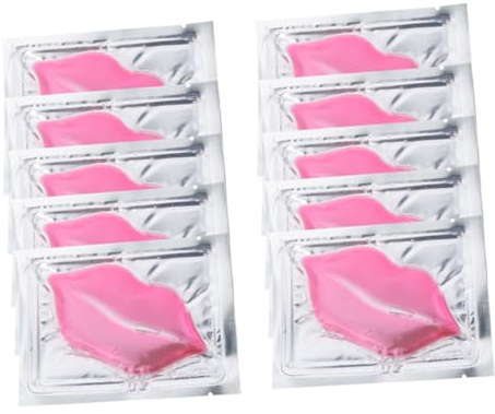 Mascarilla para Labios de Colágeno Rosa, 15 Piezas, Uso Diario