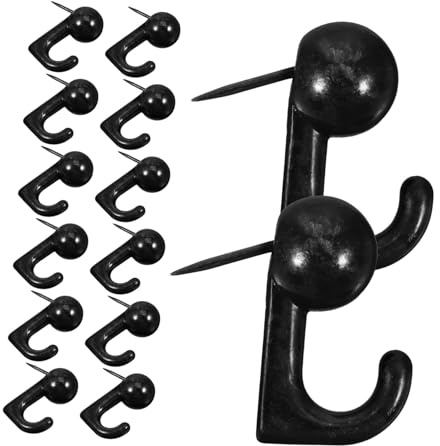 DECOMELODY 30 Piezas Gancho De Pared De Metal Ganchos Para Colgar Cuadros Hogar u Oficina Para Paredes De Tela o Cuadros