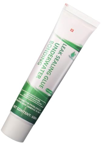 Tube d'étanchéité d'aquarium - 60 ml de colle sous-marine, adhésif de réparation du poisson-poisson | Strong Adhésion Scelant POUR