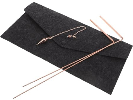 TOGEVAL Bâtonnets De Sourcier pour La Recherche D'Énergie Pendule De Sourcier en Métal À Eau pour La Chasse Aux Fantômes