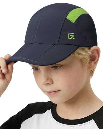 GADIEMKENSD Kids Hat, Foldable Toddler Baseball Cap, UPF50+ Sun Protection, Lightweight and Breathable, Quick Drying and Cool, Suitable for Boys or Girls 2-9T