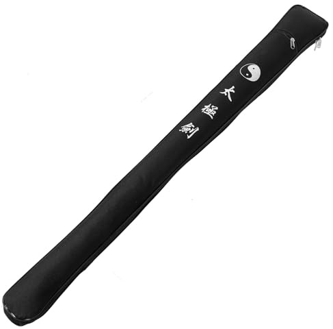 jojofuny Bolsa de Espada de Tai Chi de Tela Oxford Negra 105 Cm para Transporte y Almacenamiento de Espada Única, Resistente y Ligera, Adecuado para Artes Marciales y Entrenamiento al Aire