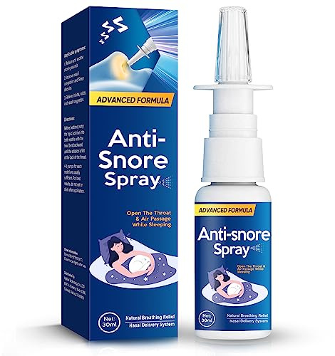 Anti Schnarch Nasenspray (30 ml) – Die wirksame Lösung gegen Schnarchen für einen ruhigen & erholsamen Schlaf. Einfach in der nächtlichen Anwendung