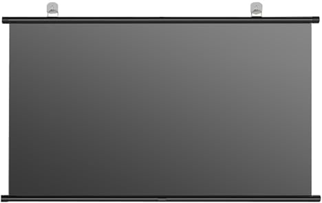 Projector Screen, Manual Roll-Up, Wall-Mounted, Double-Sided, Dual Gain, Metal Construction, Ideal for Home Theater and Presentations