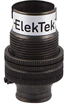 ElekTek B15 SBC Bronze 10mm Entry Miniature Lamp Bulb Holder Shade Ring - NOT SUITABLE for B22 Lamp/Light Bulbs - Made in UK
