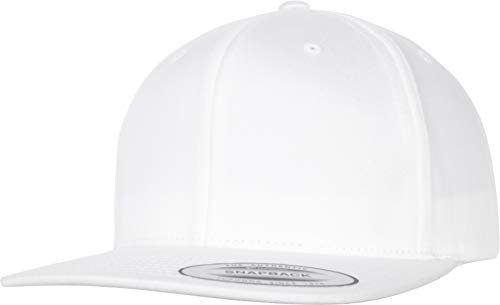 Flexfit Cap Organic Cotton Snapback, White, one Size, 6089OC
