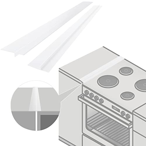 Silicone Stove Gap Covers, 25 inch Stove Gap Filler, Semi-Clear, 2 Pack