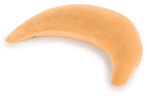 Set Theraline Plüschmond Stillkissen & Spucktuch | Kinderhaus Blaubär: Schmuse- und Lesekissen, Kopf- und Nackenkissen, gefüllt mit Perlen, kein Rascheln
