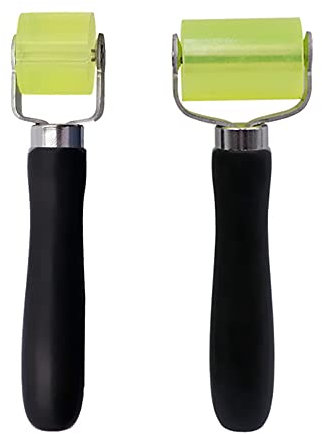 IWILCS 2PCS Andrückrolle Andrückwalze, Silikon Rolle Hitzebeständig, Gummi Andrückwalze, Andrückwalze Handdruck Roller, für Kantenumleimer und zum Verschweißen von PVC-Planen(S/L)