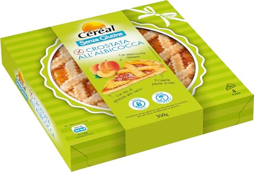 Céréal Crostata All'Albicocca, senza Glutine, senza Lattosio, senza Olio di Palma, 350 Gr