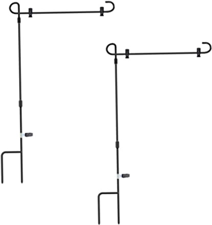 Garden Flag Stand, Garden Flag Pole Holder,Yard Garden Flag Stand Banner Flagpole, garden metal flagpole, outdoor patio terrace, autumn garden flag stand, suitable for all kinds of flags