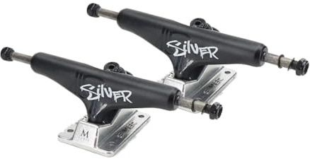 Silver Trucks Skateboard Skateboard (Set 2) M-Class Hollow Script Black 8.25