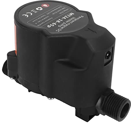 Bomba de Refuerzo de la Ducha, Carcasa Impermeable del ABS de la Bomba de Refuerzo de la Presión de Agua DC24V para la Cocina (Enchufe de la UE)