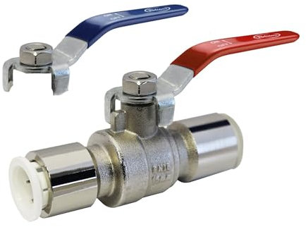 John Guest Speedfit 15mm Brass Bodied Pushfit Ball Valve WRAS Approved (One Valve Only)