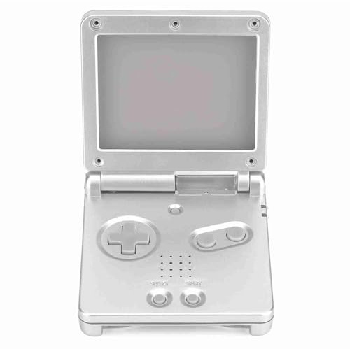 GBA SP Shell Game Boy Advance SP Shell Slate Abs für Game Boy Advance GBA SP Schutzhülle Abs Case Cover Repair Parts Kit Schwarz (Silber)