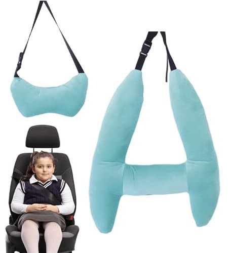 Kinderautokissen zum Schlafen | H-förmiges Auto-Reisekissen - Bequeme Kopfstütze zum Schlafen im Auto für Lange Fahrten, Kopf-, Nacken- und Armstützkissen