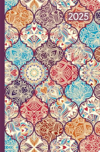 Alpha Edition - Ladytimer Mini Oriental 2025 Taschenkalender, 8x11,5cm, Kalender mit 144 Seiten,mit einem Info- und Adressteil im handlichen Miniformat, Monatsübersicht, internationales Kalendarium