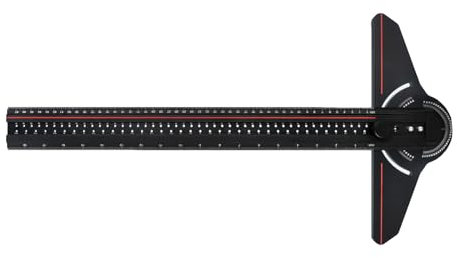 T-Lineal, Aluminium, Holzbearbeitung, Positionierung, Anreißen, quadratisches Lineal, verstellbarer Winkelmesser, Tischler, Heimwerker-Zubehör, professionelles Lineal