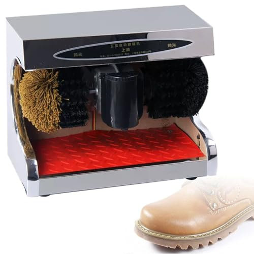 Miuxe Lucidatrice a Induzione Completamente Automatica, Macchina per Lucidatura Scarpe Elettrica, Piastra in Acciaio Inossidabile Ispessita per Ingresso Commerciale della Hall Dell'hotel