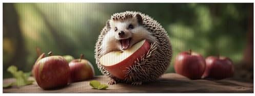 Wallario Duschmatte Antirutschmatte Badmatte Fußmatte Lustiger Igel, Größe ca. 180 x 65 cm