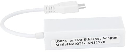 Netzwerkadapter, Langlebiger Weißer USB-ABS-Gehäuseadapter, Vollduplex-Flusskontrolle für Computer-Laptops